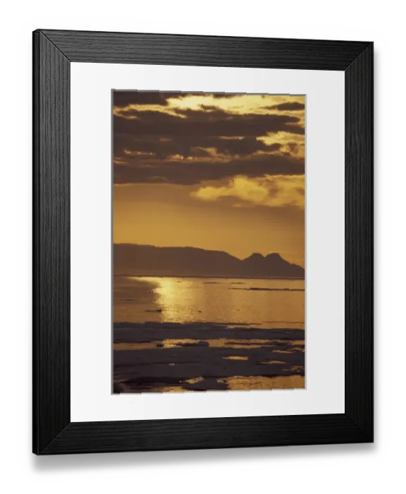 Framed Print : NA, Canada, Canadian Arctic, Baffin Island Sunset near Cape Dorset Framed Print : NA, Canada, Canadian Arctic, Baffin Island Sunset near Cape Dorset