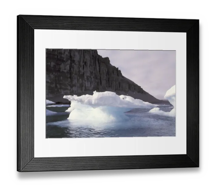 Framed Print : NA, Canada, Canadian Arctic, Beechey Island Ice formations in Erebus Bay