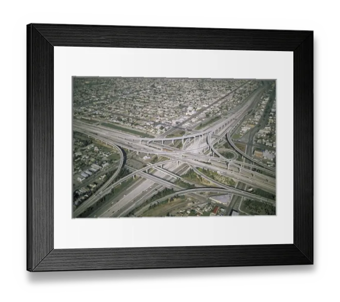 Framed Print : Highway interchange Framed Print : Highway interchange
