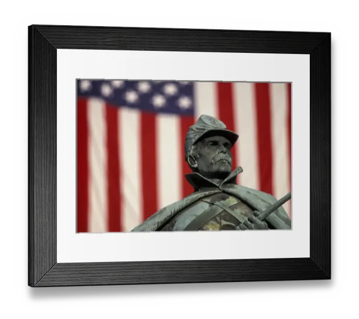 Framed Print : NA, USA, Colorado, Denver Civil War monument and US flag; patriotism Framed Print : NA, USA, Colorado, Denver Civil War monument and US flag; patriotism