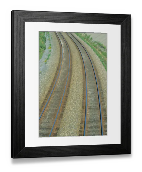 Framed Print : Railroad tracks Framed Print : Railroad tracks