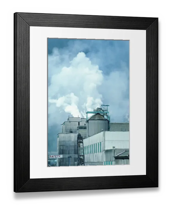 Framed Print : Industrial steam exhaust Framed Print : Industrial steam exhaust