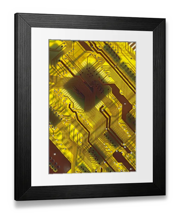 Framed Print : Computer circuit board Framed Print : Computer circuit board