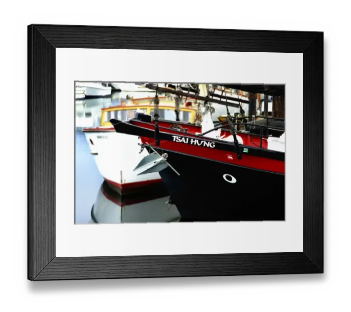 Framed Print : 02. Wooden Fishing boat