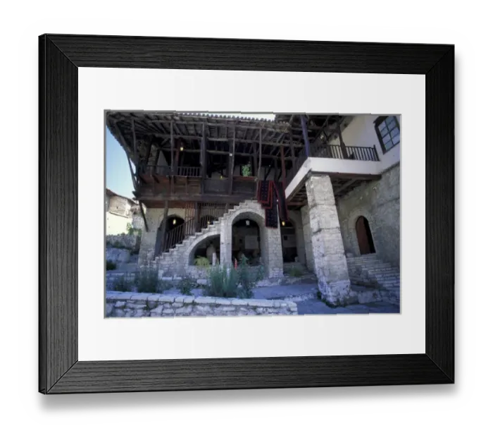 Framed Print : Europe, Albania, Berat. Ethnological museum