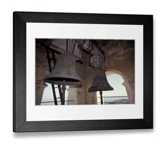 Framed Print : Europe, Albania, Ardenice. Monastery bells Framed Print : Europe, Albania, Ardenice. Monastery bells