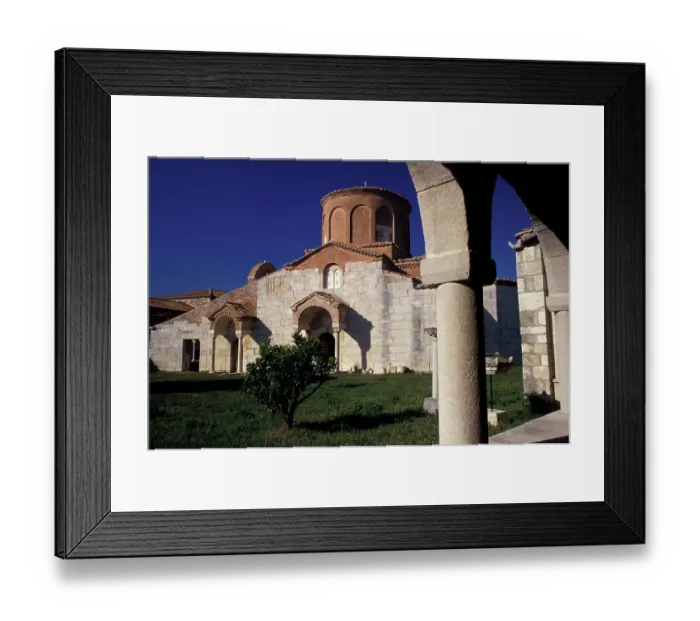 Framed Print : Europe, Albania, Apollonia. Saint Mary Byzantine church