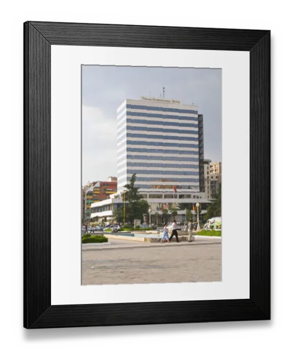 Framed Print : The Tirana International Hotel. The Tirana Main Central Square, Skanderbeg Skanderburg Square Framed Print : The Tirana International Hotel. The Tirana Main Central Square, Skanderbeg Skanderburg Square
