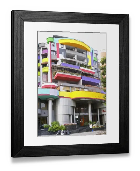 Framed Print : Street scene from the part of the city called The Block that used to be reserved Framed Print : Street scene from the part of the city called The Block that used to be reserved