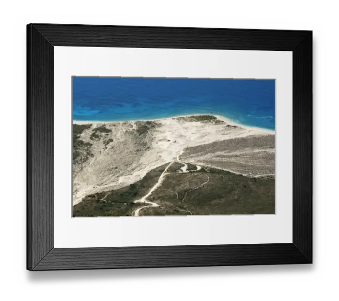 Framed Print : REPUBLIC OF ALBANIA. Drymades beach near Dh `rmiu on the Ionian coast, north of Himara