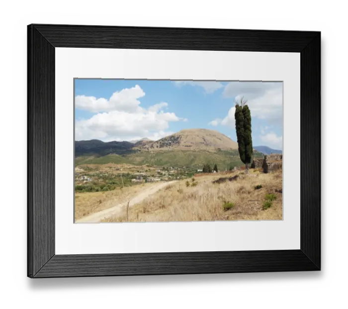Framed Print : REPUBLIC OF ALBANIA. Landscape around Mesopotam
