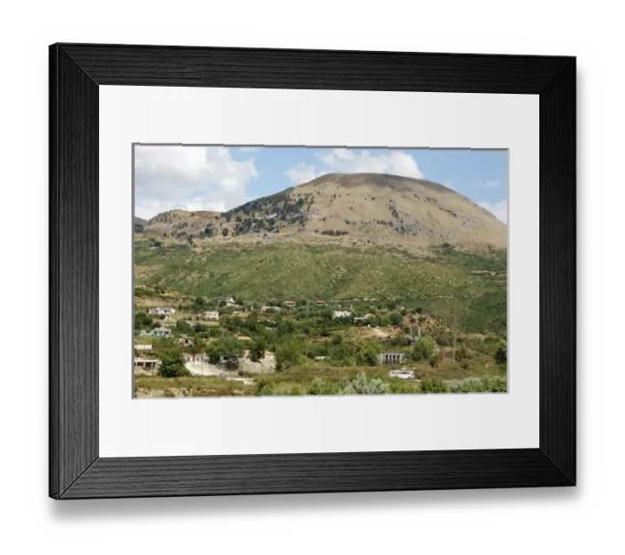Framed Print : REPUBLIC OF ALBANIA. Landscape around Mesopotam