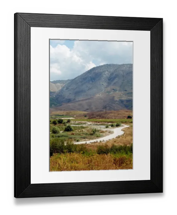 Framed Print : REPUBLIC OF ALBANIA. MESOPOTAM. Landscape around the city