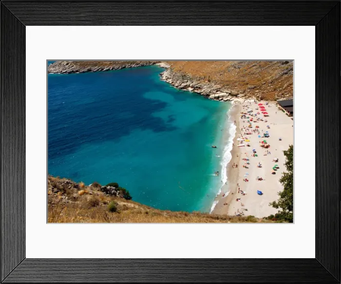 Framed Print : Beach outside Himara. Republic of Albania Framed Print : Beach outside Himara. Republic of Albania