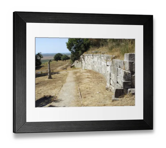 Framed Print : Greek Art. Hellenistic period. Ruins of Apollonia. Detail. Fier. Republic of Albania