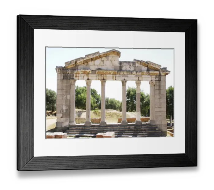Framed Print : Greek ART. Hellenistic period. Republic of Albania. Bouleterion, building dated in Framed Print : Greek ART. Hellenistic period. Republic of Albania. Bouleterion, building dated in