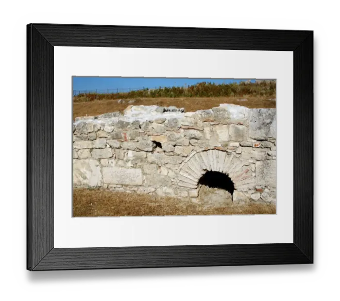 Framed Print : GREEK ART. REPUBLIC OF ALBANIA. Archeological site of BYLLIS, old city founded by