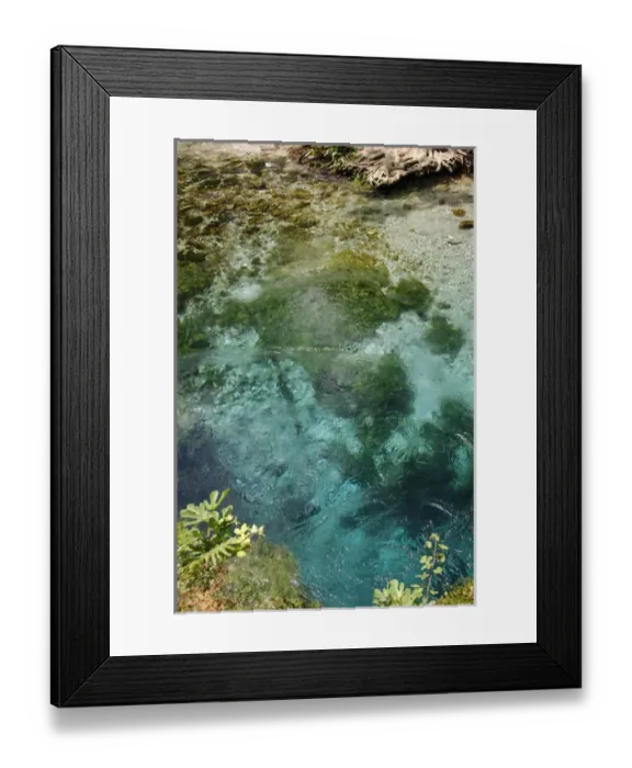 Framed Print : Source Blue Eye. Saranda. Republic of Albania
