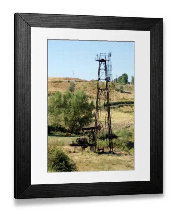 Framed Print : Oil extraction in Ballsh. Republic of Albania Framed Print : Oil extraction in Ballsh. Republic of Albania