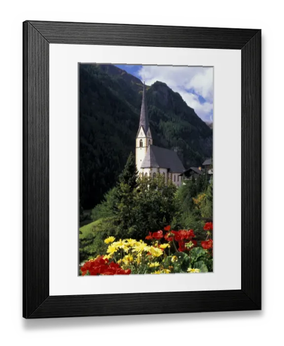 Framed Print : Europe, Austria. Church of Heilegenblut