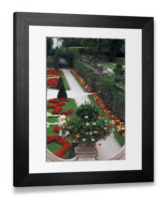 Framed Print : Europe, Austria, Salzburg. Garden at Mirabell Palace Framed Print : Europe, Austria, Salzburg. Garden at Mirabell Palace