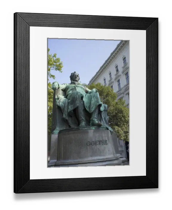 Framed Print : Statue of Johann Wolfgang von Goethe outside the Burggarten, Vienna, Austria Framed Print : Statue of Johann Wolfgang von Goethe outside the Burggarten, Vienna, Austria