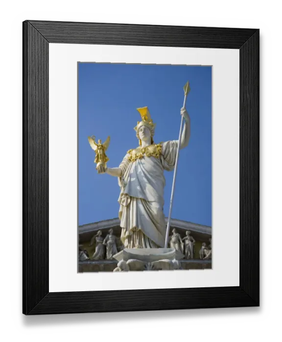 Framed Print : The Athena Fountain in front of the Austrian Parliament, Vienna, Austria