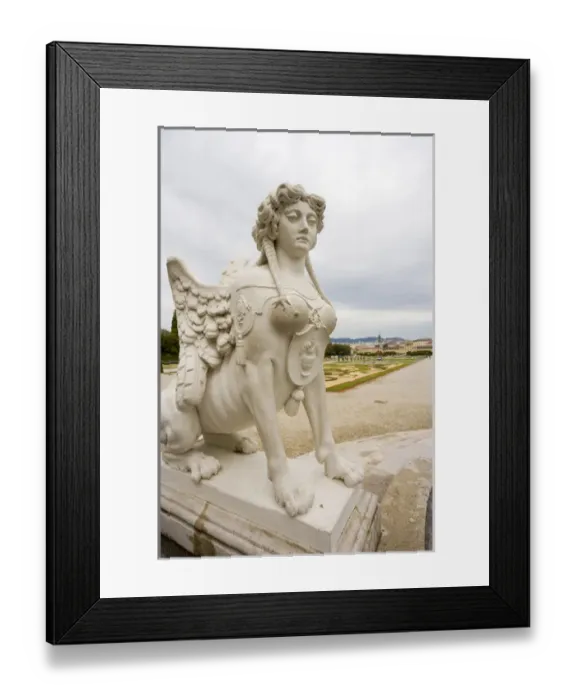 Framed Print : Sphinx statue at the Belvedere Palace grounds, Vienna, Austria