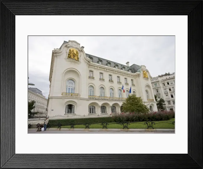 Framed Print : French Embassy building in Vienna, Austria Framed Print : French Embassy building in Vienna, Austria