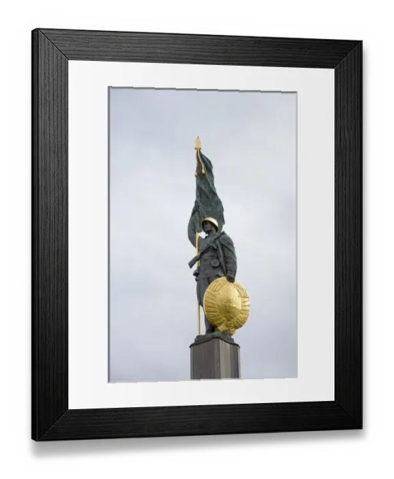 Framed Print : Mark of Russian Soldier in Vienna, Austria