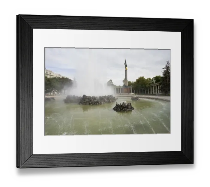 Framed Print : Mark of Russian Soldier in Vienna, Austria