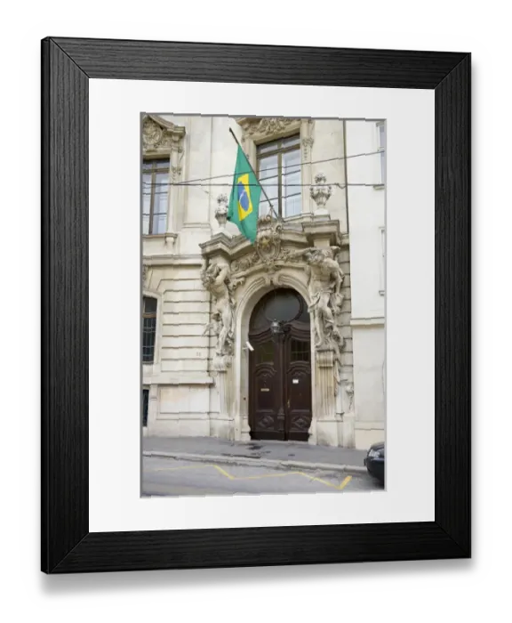 Framed Print : Brazilian Embassy in Vienna, Austria Framed Print : Brazilian Embassy in Vienna, Austria
