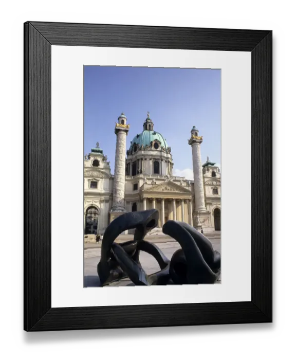Framed Print : Life In Austria at statue with architecture in Vienna Austria Framed Print : Life In Austria at statue with architecture in Vienna Austria