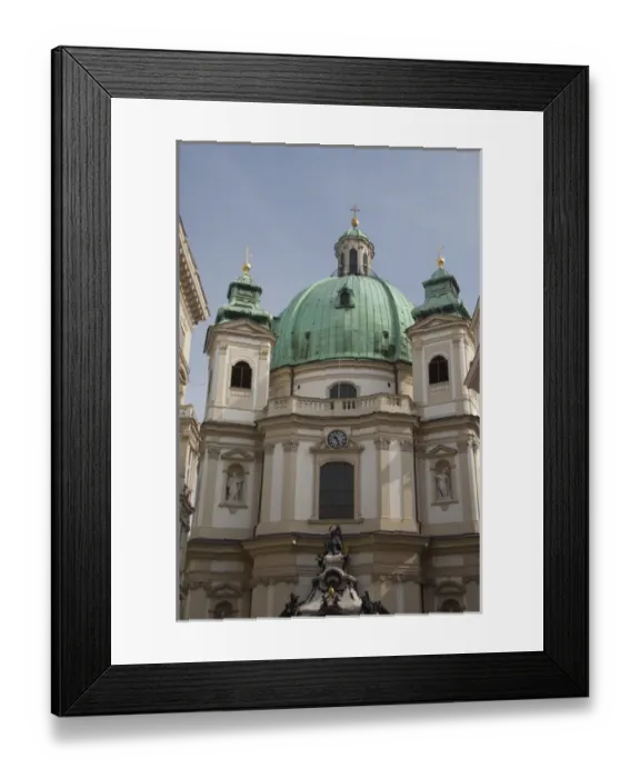 Framed Print : Austria, Vienna. St. Peters Church, 18th century Baroque. Daily mass has been Framed Print : Austria, Vienna. St. Peters Church, 18th century Baroque. Daily mass has been