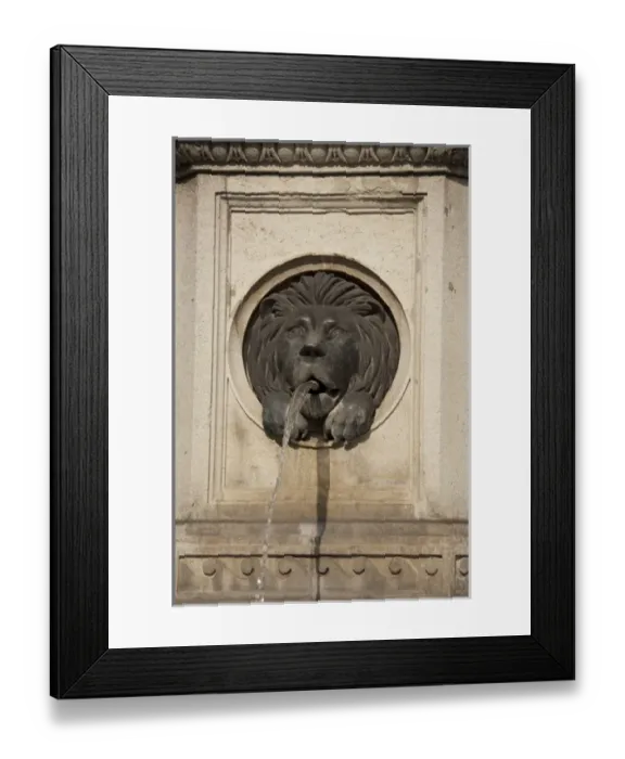 Framed Print : Austria, Vienna. Michaels Square, fountain detail Framed Print : Austria, Vienna. Michaels Square, fountain detail