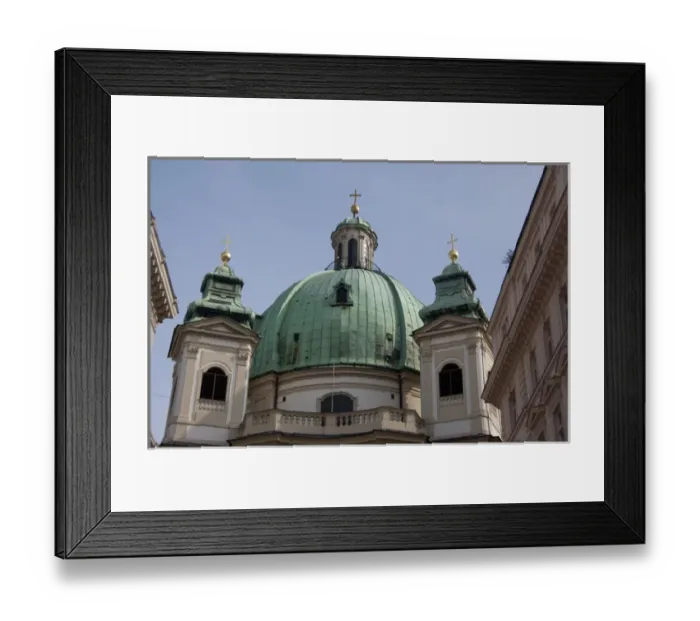 Framed Print : Austria, Vienna. St. Peters Church, 18th century Baroque. Daily mass has been Framed Print : Austria, Vienna. St. Peters Church, 18th century Baroque. Daily mass has been
