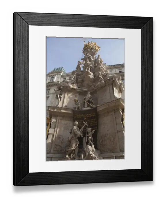 Framed Print : Austria, Vienna. Trinity Column (aka Plague Column), monument to victims of the Black