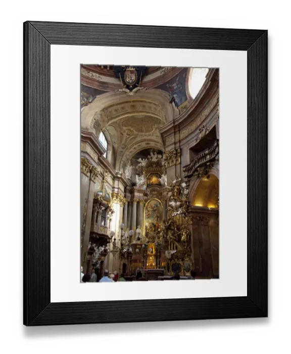Framed Print : Austria, Vienna. St. Peters Church, 18th century Baroque. Daily mass has been Framed Print : Austria, Vienna. St. Peters Church, 18th century Baroque. Daily mass has been