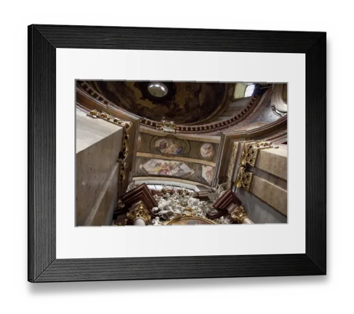 Framed Print : Austria, Vienna. St. Peters Church, 18th century Baroque. Daily mass has been Framed Print : Austria, Vienna. St. Peters Church, 18th century Baroque. Daily mass has been