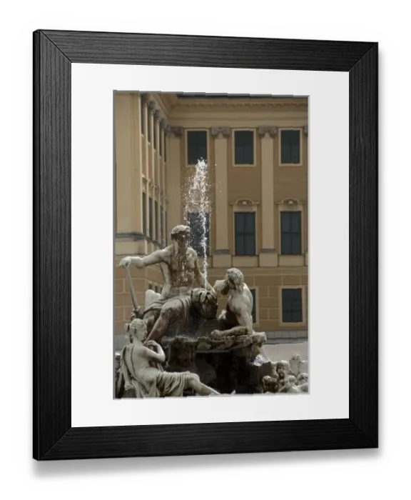 Framed Print : Austria, Vienna. Maria Theresas baroque Schonbrunn Palace, fountain. UNESCO Framed Print : Austria, Vienna. Maria Theresas baroque Schonbrunn Palace, fountain. UNESCO
