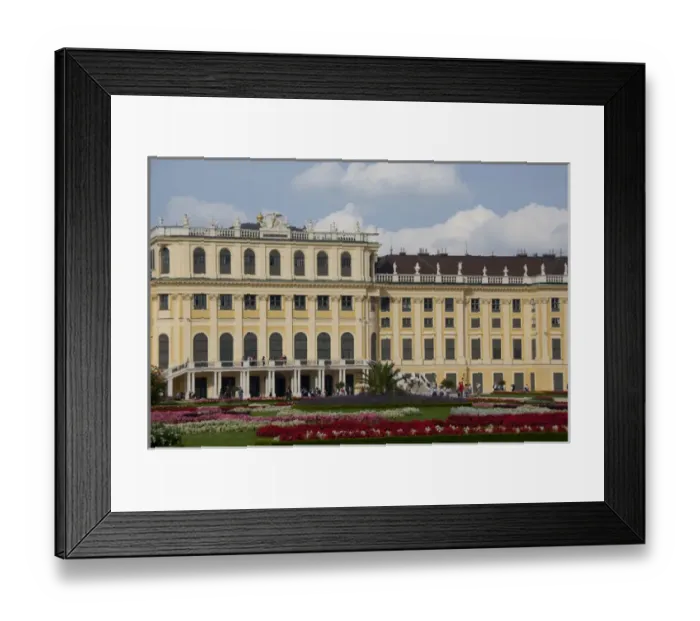 Framed Print : Austria, Vienna. Maria Theresas Baroque / Rococo Schonbrunn Palace (aka Schlob Schonbrunn) Framed Print : Austria, Vienna. Maria Theresas Baroque / Rococo Schonbrunn Palace (aka Schlob Schonbrunn)