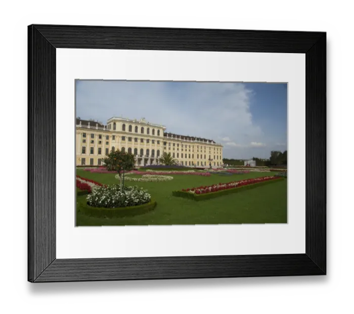 Framed Print : Austria, Vienna. Maria Theresas Baroque  /  Rococo Schonbrunn Palace (aka Schlob Schonbrunn)