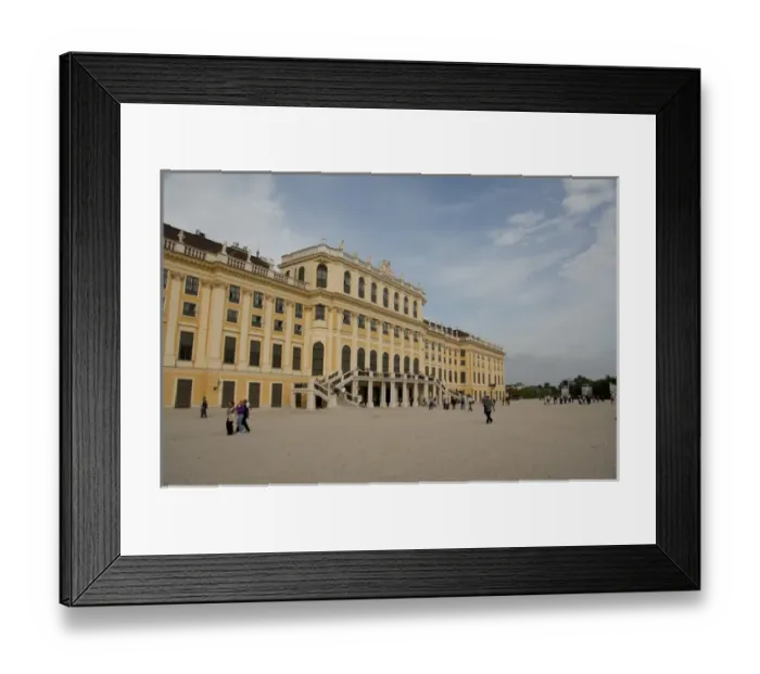 Framed Print : Austria, Vienna. Baroque / Rococo Schonbrunn Palace, view from Imerial Gardens. UNESCO Framed Print : Austria, Vienna. Baroque / Rococo Schonbrunn Palace, view from Imerial Gardens. UNESCO