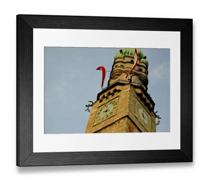 Framed Print : Stadtturm - belfey of old townhall, Innsbruck, Tirol, Austria Framed Print : Stadtturm - belfey of old townhall, Innsbruck, Tirol, Austria