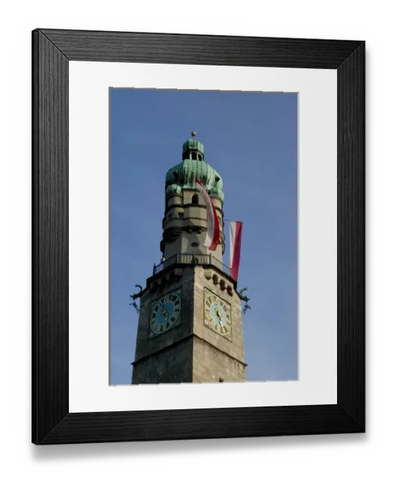Framed Print : Stadtturm - belfrey of old townhall, Innsbruck, Tirol, Austria Framed Print : Stadtturm - belfrey of old townhall, Innsbruck, Tirol, Austria