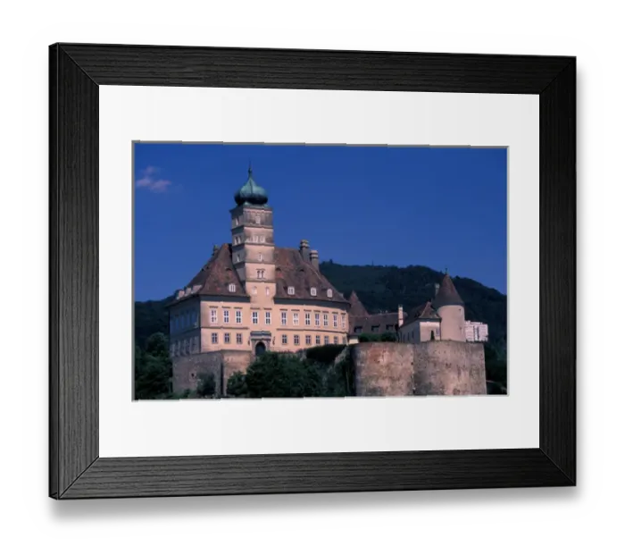 Framed Print : Europe, Austria, Danube River boat trip near Melk