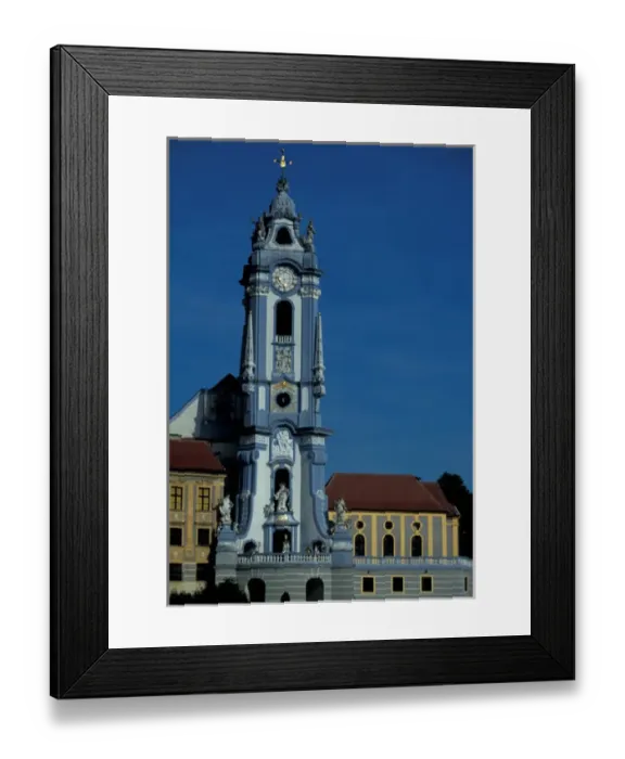 Framed Print : Europe, Austria, Danube River boat trip, Wachau District, Durnstein Castle