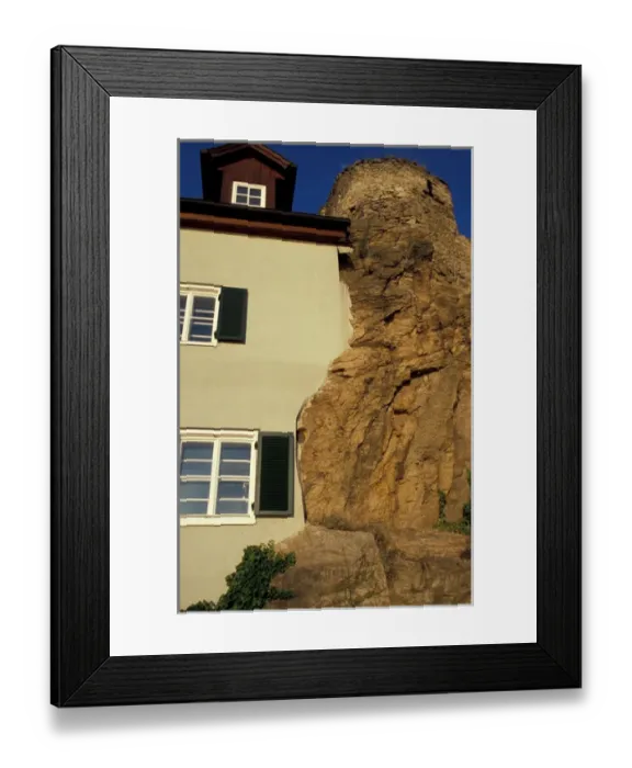 Framed Print : Europe, Austria, Durnstein, unique architecture Framed Print : Europe, Austria, Durnstein, unique architecture