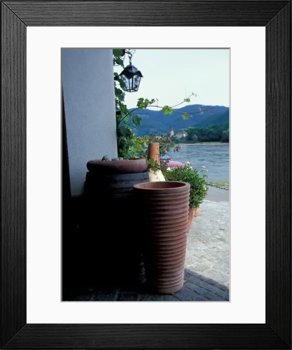 Framed Print : Europe, Austria, Wachau region, Palt, Malat vineyard and winery