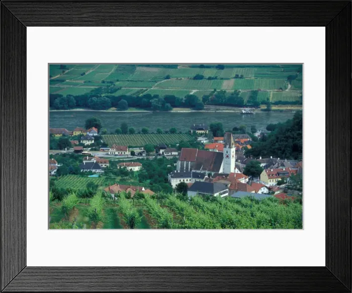 Framed Print : Europe, Austria, Wachau region, Melk Framed Print : Europe, Austria, Wachau region, Melk